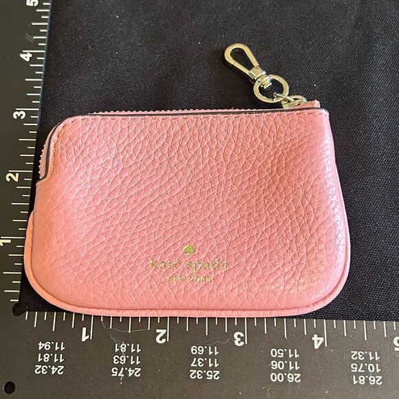 Kate Spade Pink Leather Shoulder Bag & Pouch So Cute. Perfect Size! - Picture 5 of 12